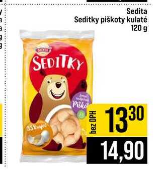 Sedita Seditky piškoty kulaté 120 g