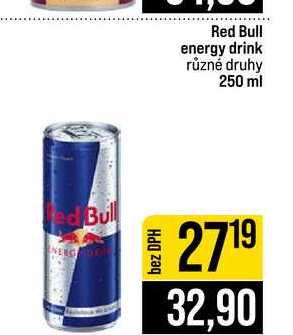 Red Bull energy drink různé druhy 250 ml