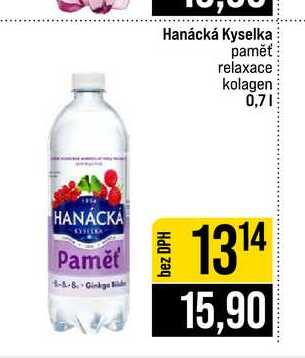 Hanácká Kyselka paměť relaxace kolagen 0,7l