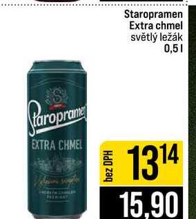 Staropramen Extra chmel světlý ležák 0,5l