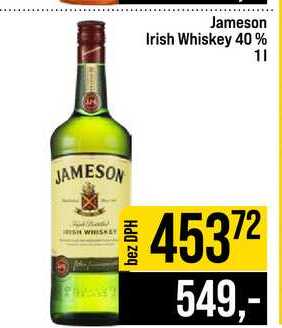 Jameson Irish Whiskey 40% 1l