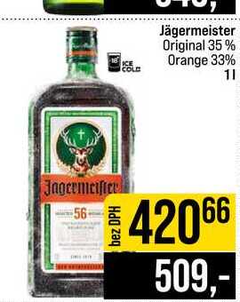 Jägermeister Original 35% Orange 33% 1l