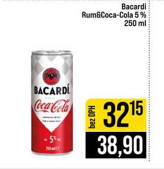 Bacardi Rum&Coca-Cola 5% 250 ml