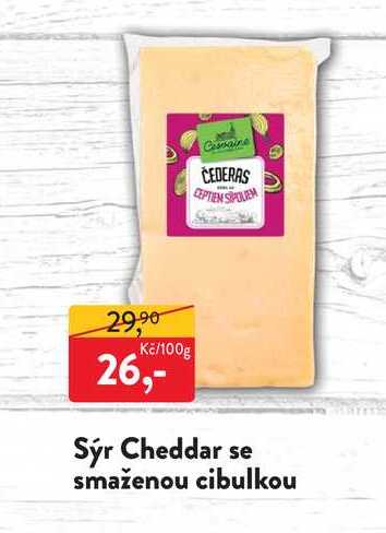 Sýr Cheddar se smaženou cibulkou 100g
