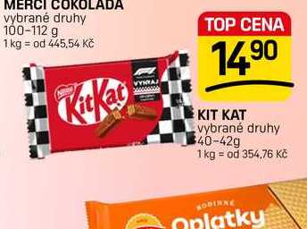 KIT KAT vybrané druhy 40-42g