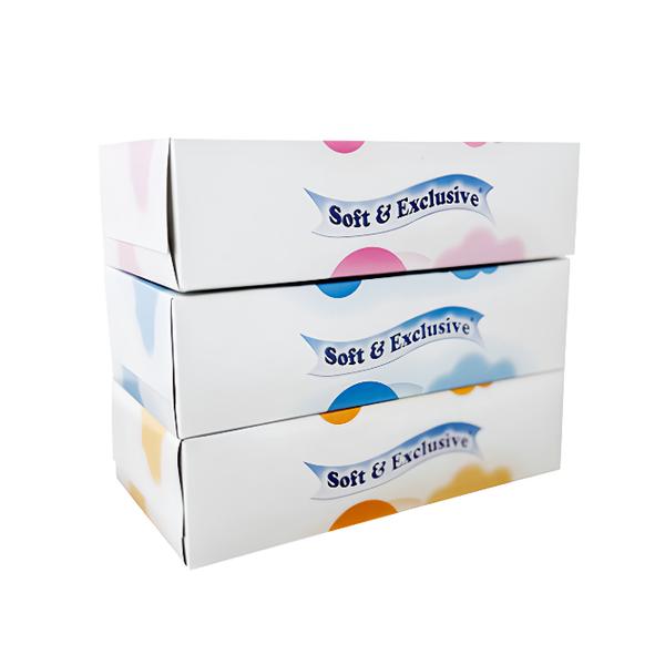 Soft & Exclusive Kapesníky papírové, 2vrstvé (3x 150 ks)
