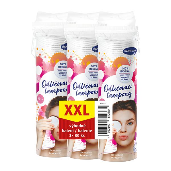 Hartmann Odličovací tampony XXL 3 x 80ks