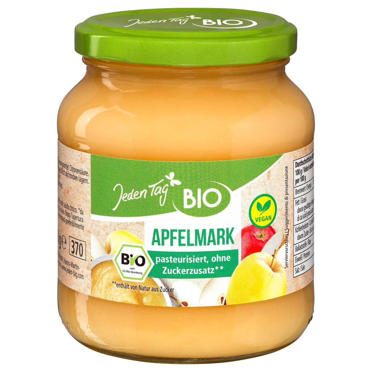 Jeden Tag BIO Jablečné pyré, 370 ml