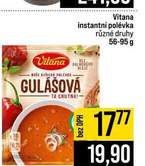 Vitana instantní polévka různé druhy 56-95 g