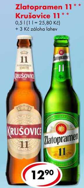 Krušovice 11, 0,5 l