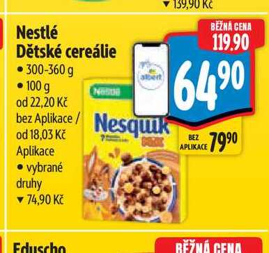 Nestlé Dětské cereálie  300-360 g 