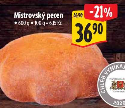 Mistrovský pecen 600 g