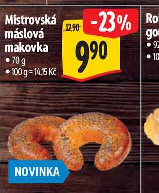 Mistrovská máslová makovka 70 g