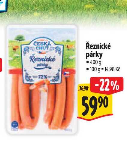 Řeznické párky 400g