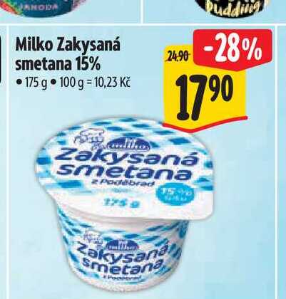 Milko Zakysaná smetana 175g