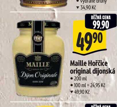 Maille Hořčice original dijonská 200 ml
