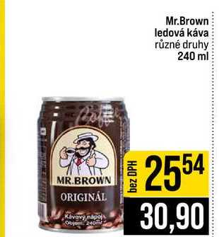 Mr.Brown ledová káva různé druhy 240 ml