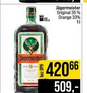 Jägermeister Original 35% Orange 33% 1l