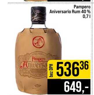 Pampero Aniversario Rum 40% 0,7l