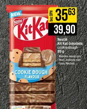 Nestlé Kit Kat čokoláda cookie dough 99 g