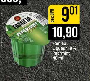 Familia Liqueur 19% Peprmint 40 ml 