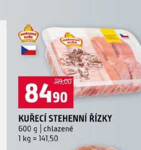 KUŘECÍ STEHENNÍ ŘÍZKY 600 g chlazené 