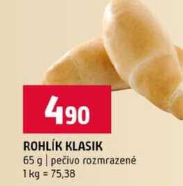 ROHLÍK KLASIK 65 g pečivo rozmrazené