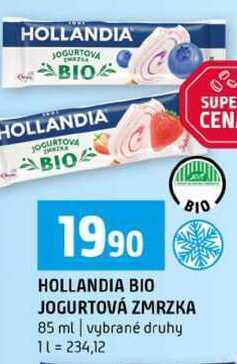 HOLLANDIA BIO JOGURTOVÁ ZMRZKA 85 ml vybrané druhy 