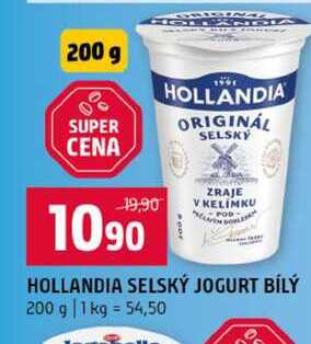 HOLLANDIA SELSKÝ JOGURT BÍLÝ 200 g