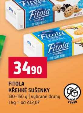 FITOLA KŘEHKÉ SUŠENKY 130-150 g vybrané druhy