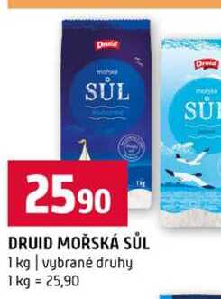 DRUID MOŘSKÁ SŮL 1 kg vybrané druhy 