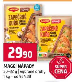 MAGGI NÁPADY 30-32 g vybrané druhy