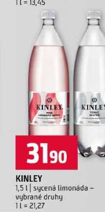 KINLEY 1,5l sycená limonáda vybrané druhy