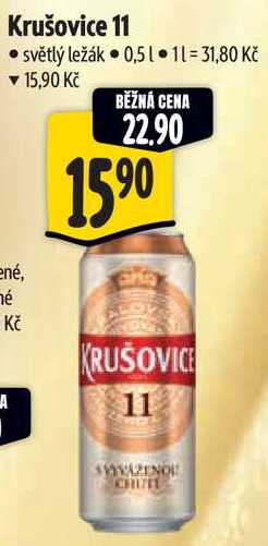 Krušovice 11, 0,5 l