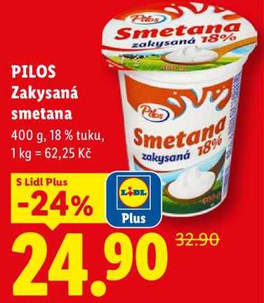 PILOS Zakysaná smetana, 400 g