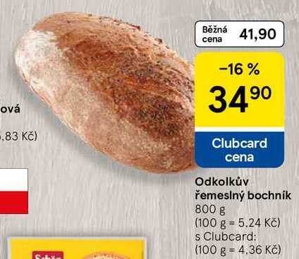 Odkolkův řemeslný bochník, 800 g