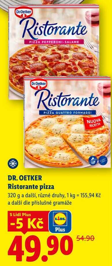 DR. OETKER Ristorante pizza, 320 g a další