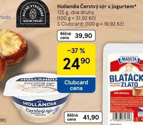 Hollandia Čerstvý sýr s jogurtem, 125 g