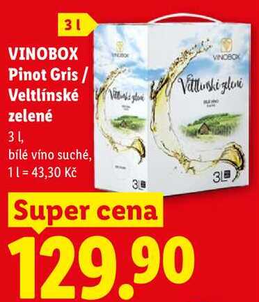 VINOBOX Pinot Gris / Veltlínské zelené, 31