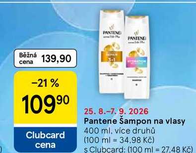 Pantene Šampon na vlasy, 400 ml, více druhů