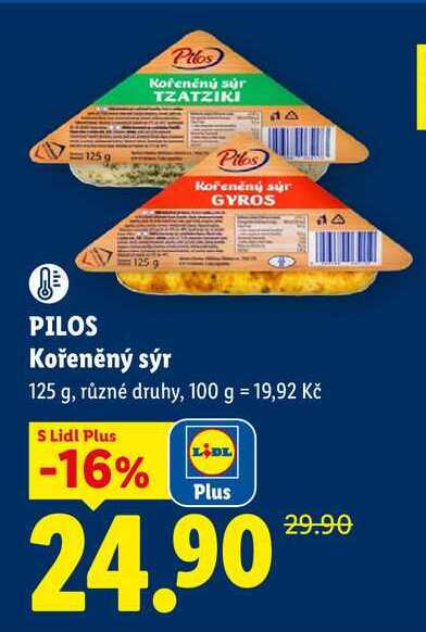 PILOS Kořeněný sýr, 125 g