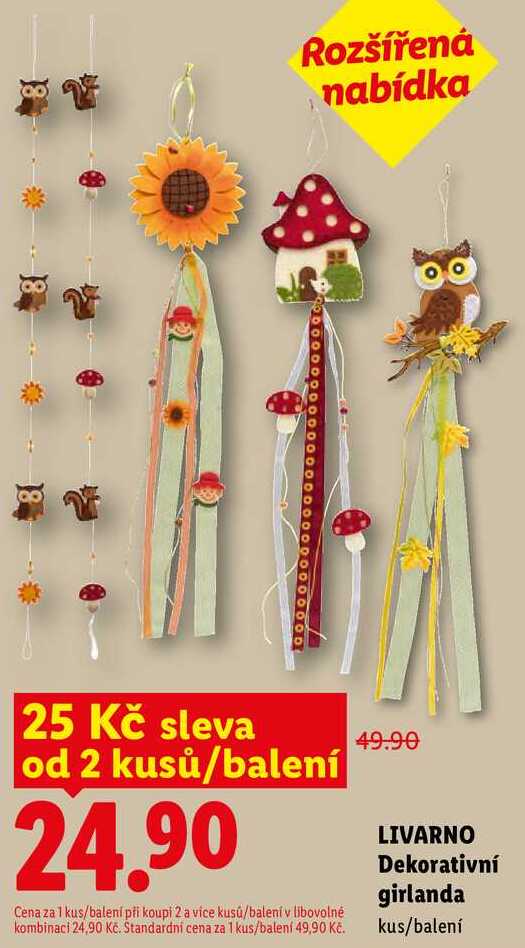 LIVARNO Dekorativní girlanda, kus/balení