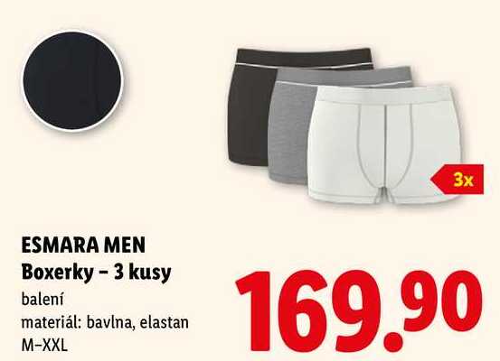 ESMARA MEN Boxerky - 3 kusy
