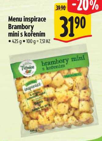 Menu inspirace Brambory mini s kořením, 425 g 
