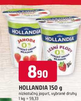 HOLLANDIA 150 g nízkotučný jogurt, vybrané druhy