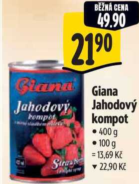 Giana Jahodový kompot, 400 g