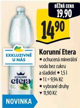 Korunní Etera, 1,5 l