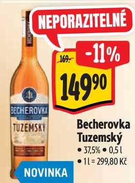 Becherovka Tuzemský, 0,5 l v akci