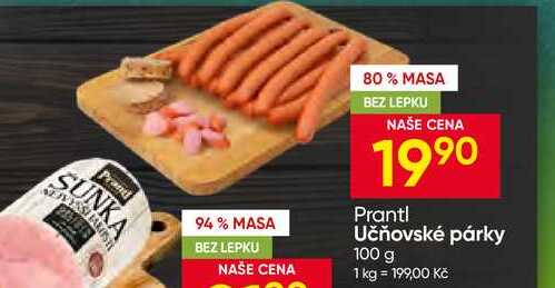 Prantl Učňovské párky 100 g