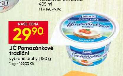 Madeta jihočeské Pomazánkové tradiční vybrané druhy 150 g
